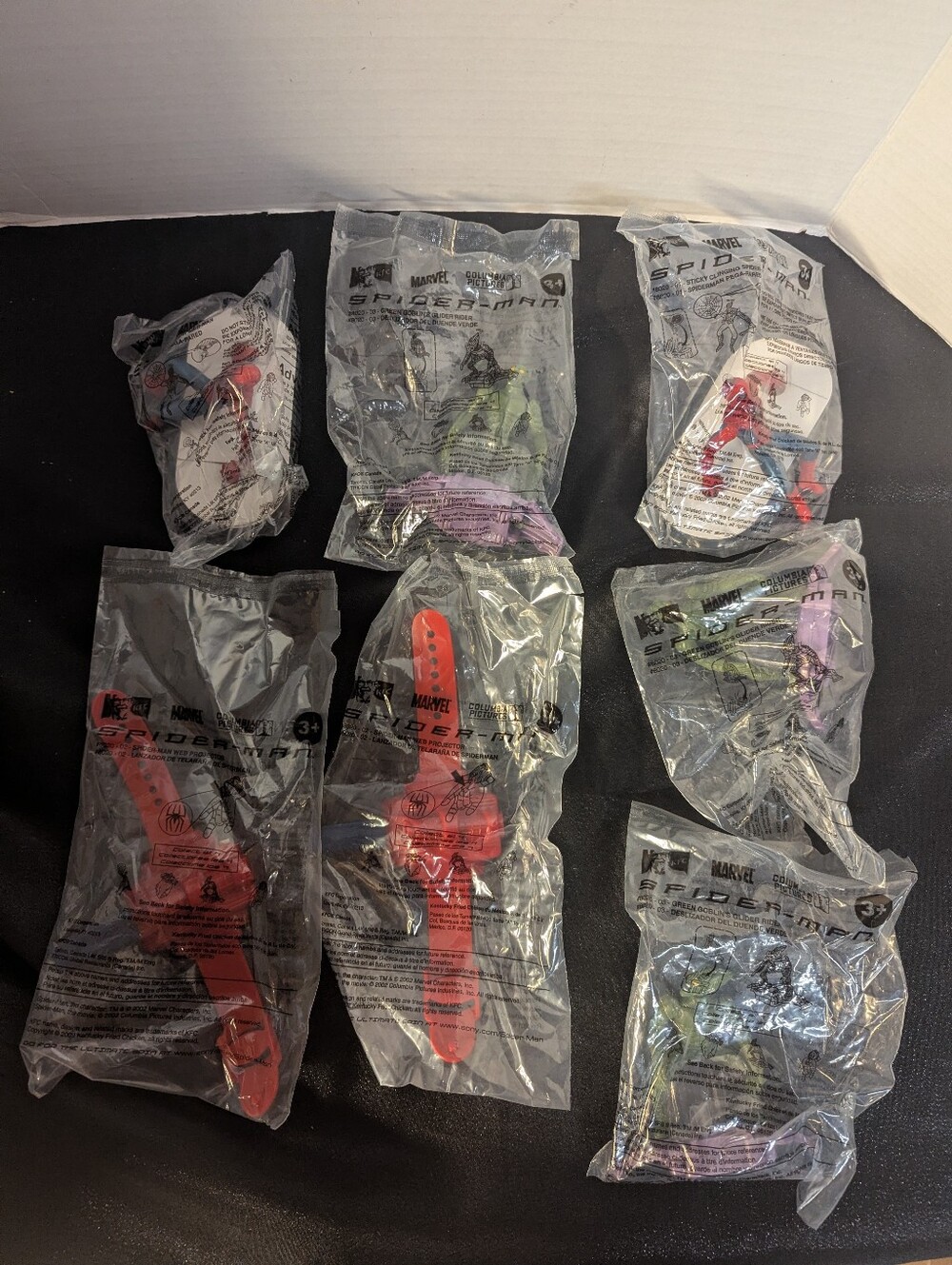 Marcel Spider-man 2002 KFC Sealed/ NEW Toys , Lot Of 8